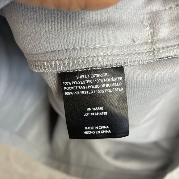 NEW 32 Degrees Heat Men's XL Lightweight Gray Windbreaker Jacket Full zip Mock - Picture 7 of 9